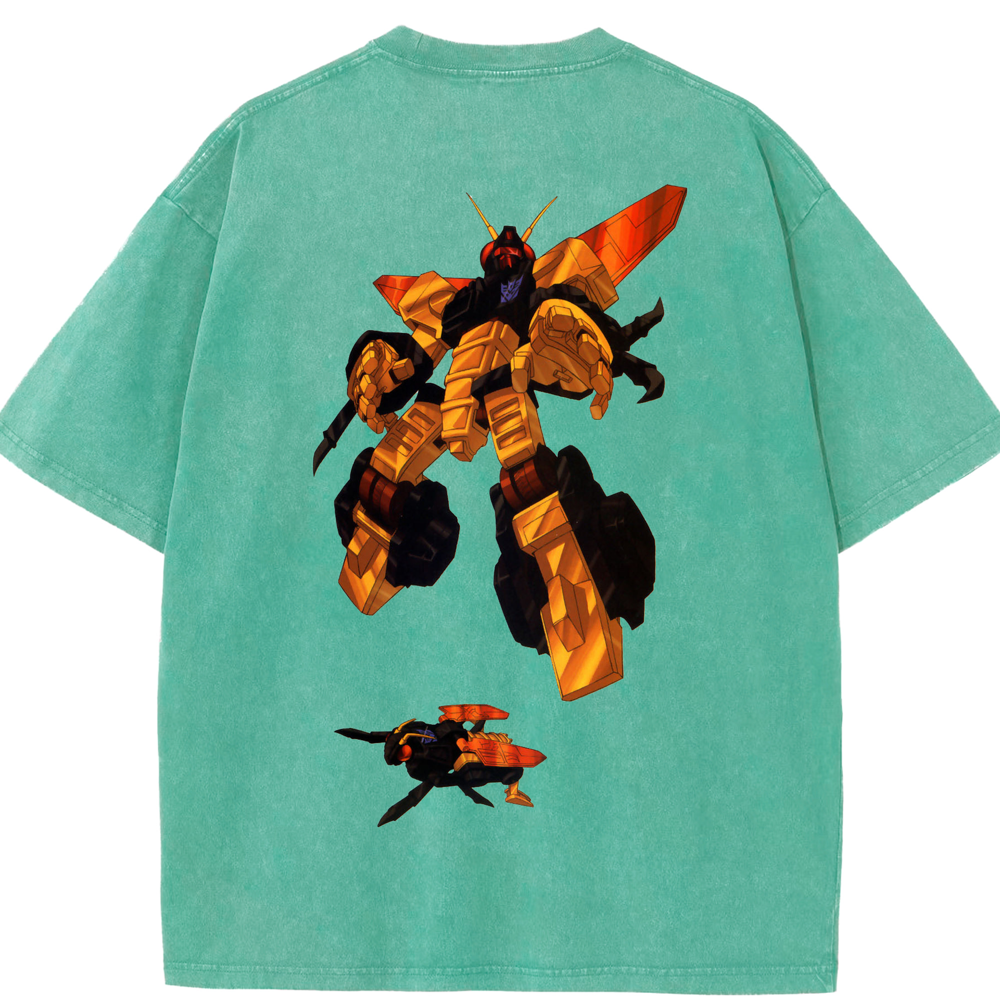 （画像用）  綿100% ヴィンテージ風 半袖Tシャツ（背面プリント）